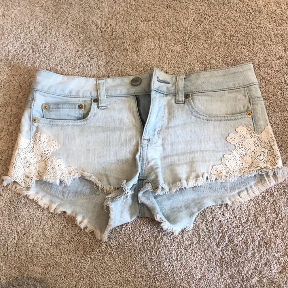 Light wash Jean shorts